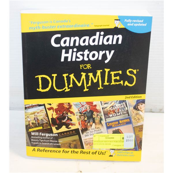 CANADIAN HISTORY FOR DUMMIES SOFTCOVER BOOK