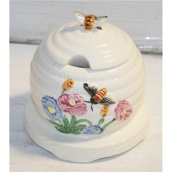 VINTAGE CERAMIC HONEY POT IN BOX
