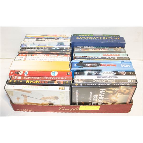 FLAT OF 6 BOX SETS & 23 DVDS