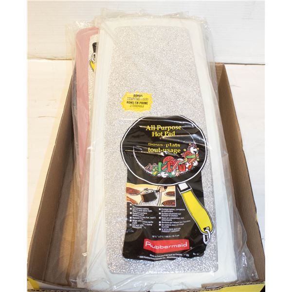 VINTAGE RUBBERMAID HOT MATS- SET OF 6- NEW