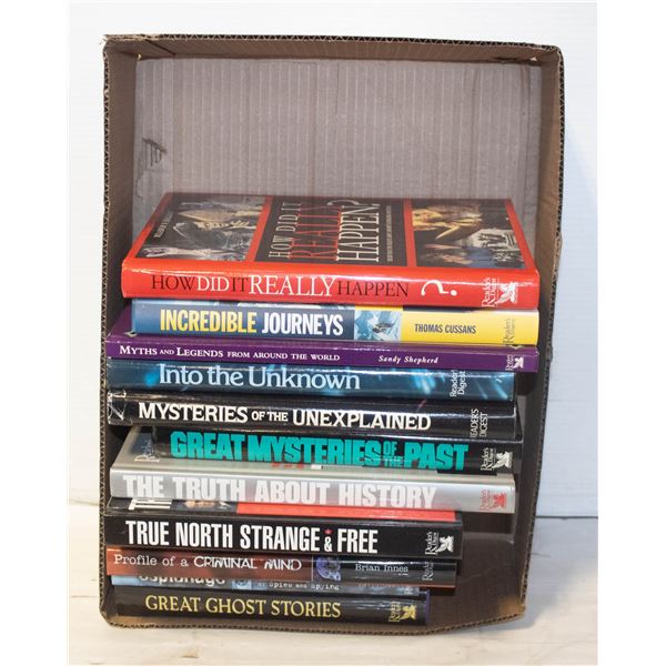 READERS DIGEST HARDCOVERS- MYSTERY/LORE/LEGENDS