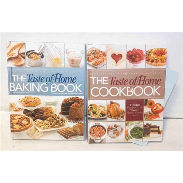 THE TASTE OF HOME HARDCOVER COOKBOOKS- LOT OF 2