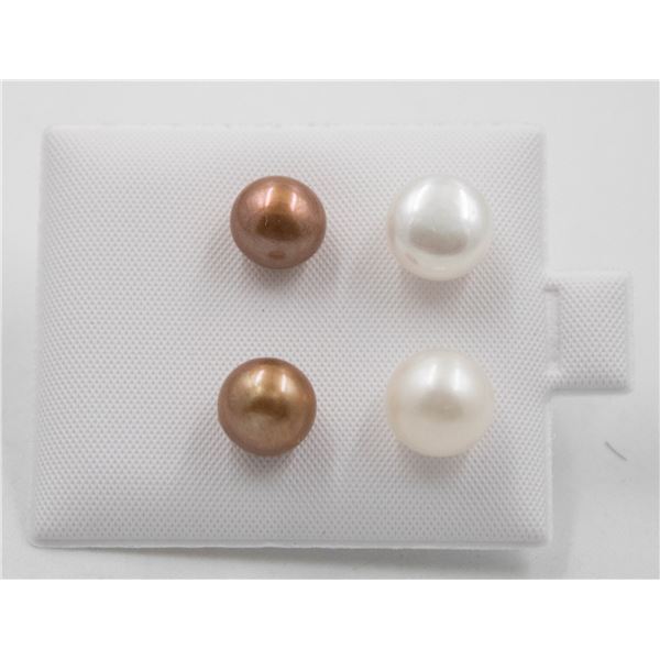 #11-NATURAL AKOYA PEARL STUDE EARRINGS