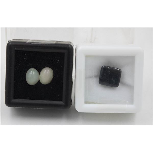 #221-EITHOPIA OPAL 1.80 CT & BLACK ONYX  5.80 CT