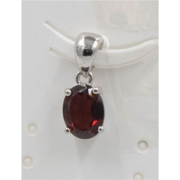 #130-RED GARNET PENDANT