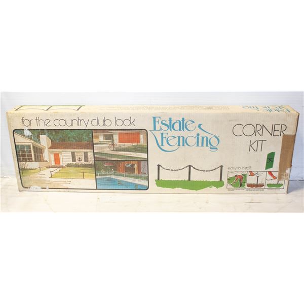 NEW ESTATE FENCING 25" POLYMER YARD CORNER KIT