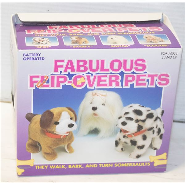 "FABULOUS FLIP OVER PETS" DALMATIAN DOG IN BOX