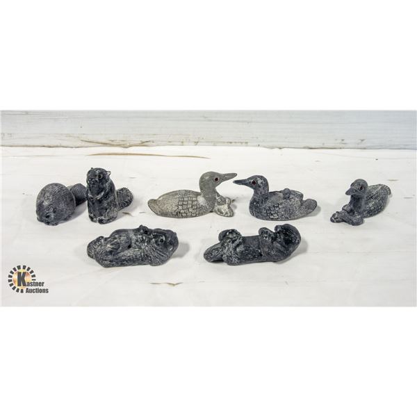 LOT IS A BOX WITH 7 WOLF ORIGINAL ANIMAL