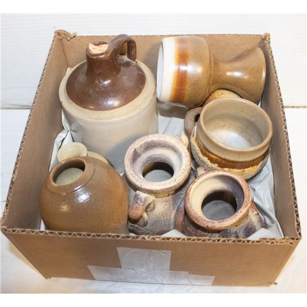 POTTERY- BOX LOT ASSORTED