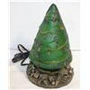 Image 1 : VINTAGE CERAMIC & GLASS XMAS TREE TABLE LAMP