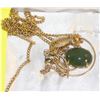 Image 1 : ESTATE GENUINE JADE NECKLACE IN BOX-ESTATE