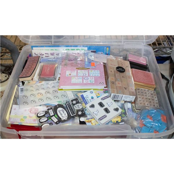 STORAGE CONTAINER FULL OF