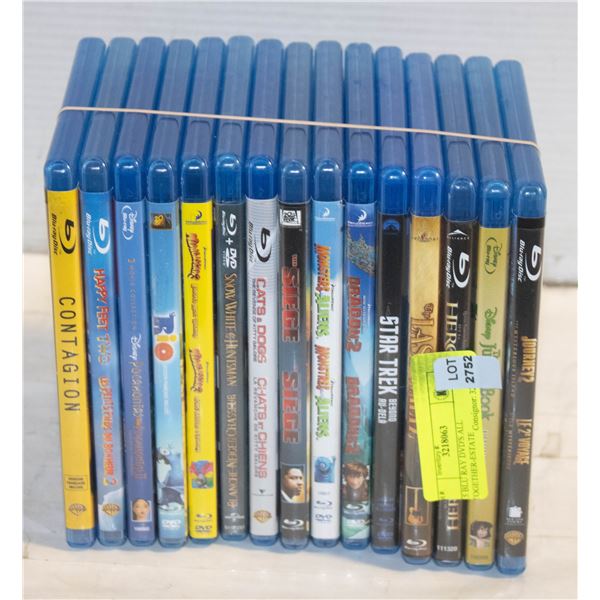 15 BLU RAY DVD'S ALL TOGETHER-ESTATE