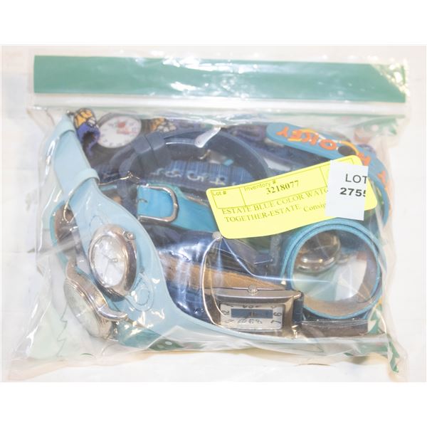 ESTATE BLUE COLOR WATCHES ALL TOGETHER-ESTATE