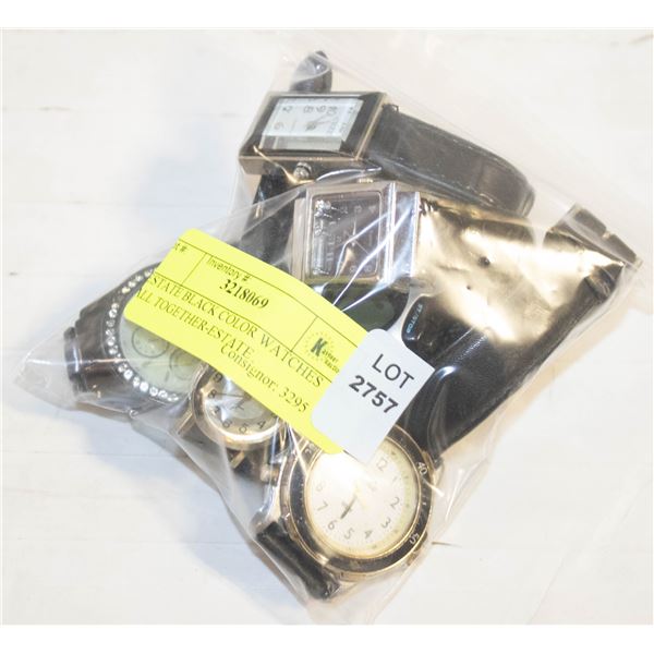 ESTATE BLACK COLOR WATCHES ALL TOGETHER-ESTATE