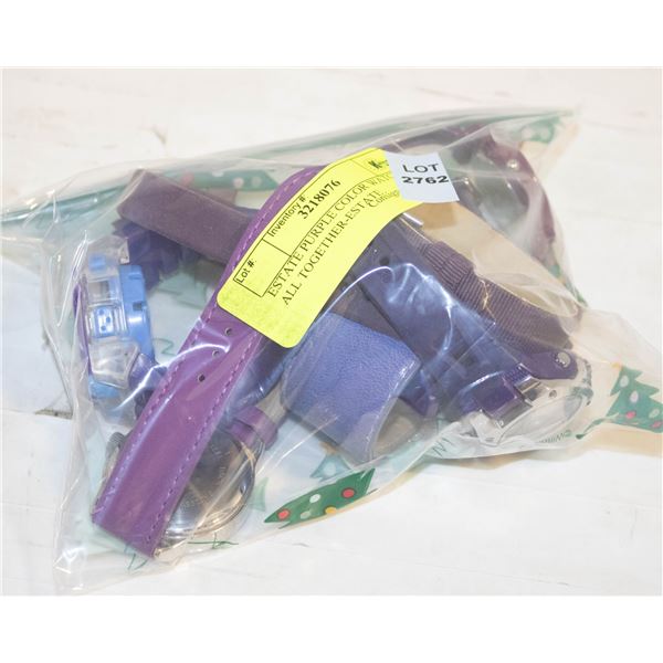 ESTATE PURPLE COLOR WATCHES ALL TOGETHER-ESTATE