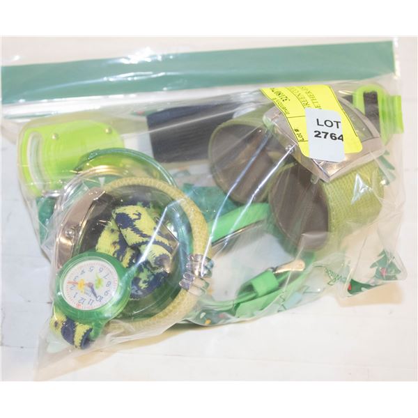 ESTATE GREEN COLOR WATCHES ALL TOGETHER-ESTATE