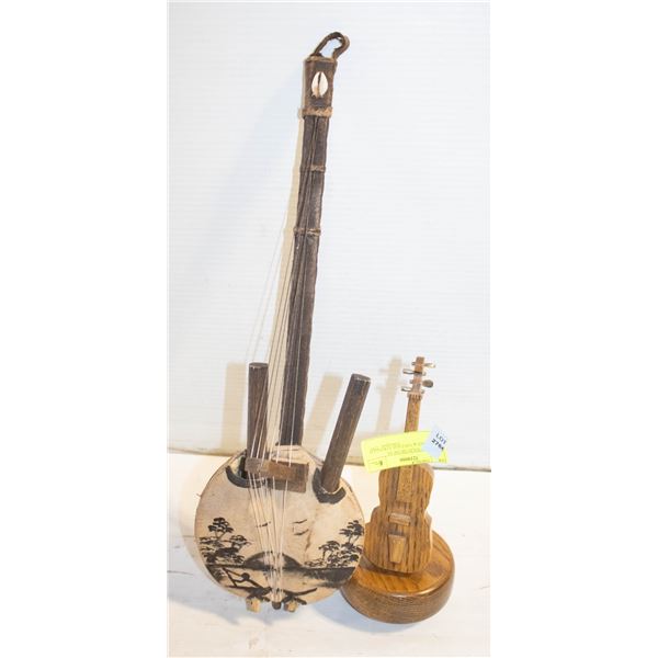 VINTAGE VIOLIN MUSICAL ORNAMENT & VINTAGE STRINGED