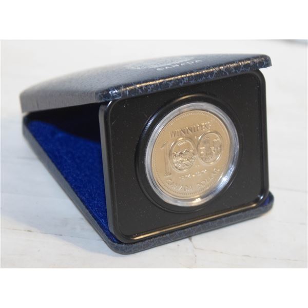 1974 CANADA DOLLAR COIN IN CASE UNCIRCULATED
