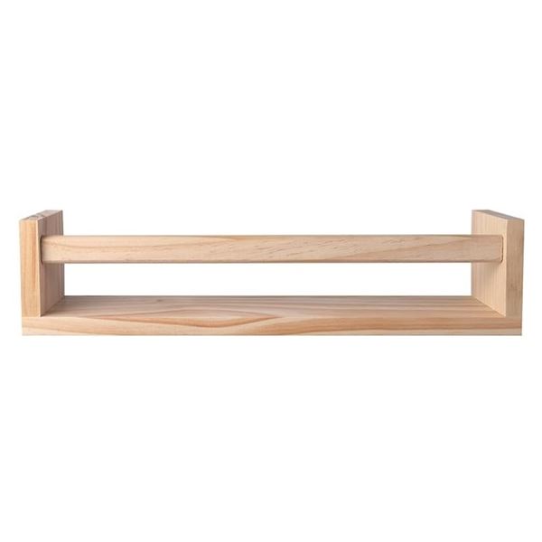 NEW WOODEN FLOATING BOOKSHELF 32" LONG