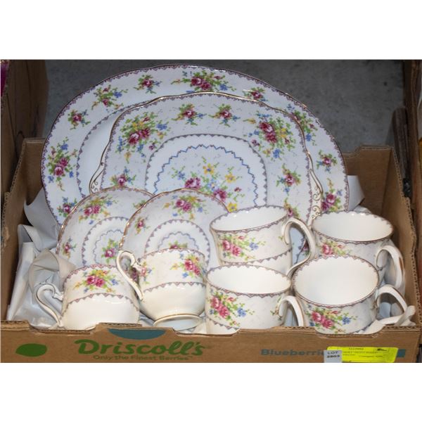 ROYAL ALBERT "PETIT POINT" CHINA- 10 PIECES