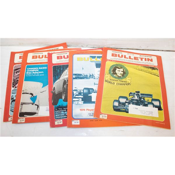 LOT OF 5 1970S  MOTORSPORT RACING MAGAZINE