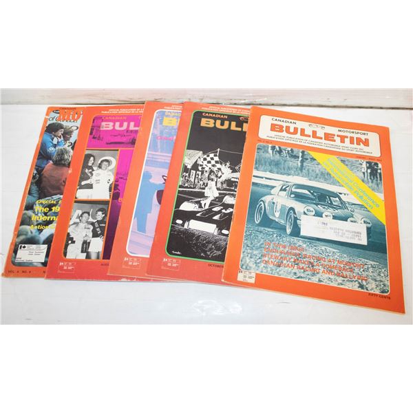 LOT OF 5 1970S  MOTORSPORT RACING MAGAZINE