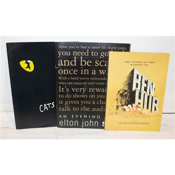 VINTAGE CONCERT & MOVIE BROCHURE LOT