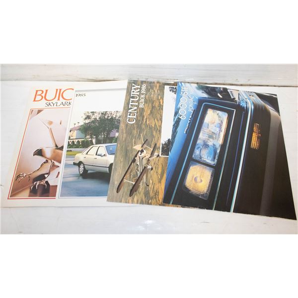 FOUR VINTAGE AUTO DEALER BROCHURES
