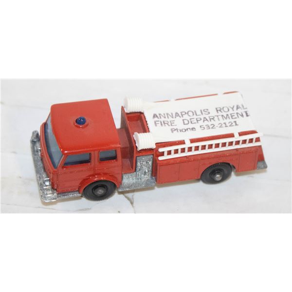 1960S MATCHBOX PROMO FIRE TRUCK TOY