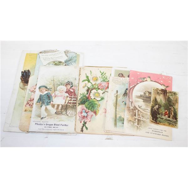 LOT OF 10 1800S PORTLAND ADVERTISING CARDS
