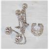 Image 1 : FILIGREE EARRINGS AND RING SET