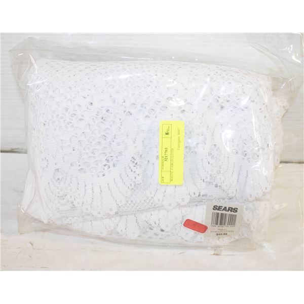 WHITE TABLECLOTH
