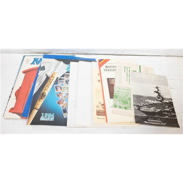 LOT OF VINTAGE MAGAZINES MAPS & MORE