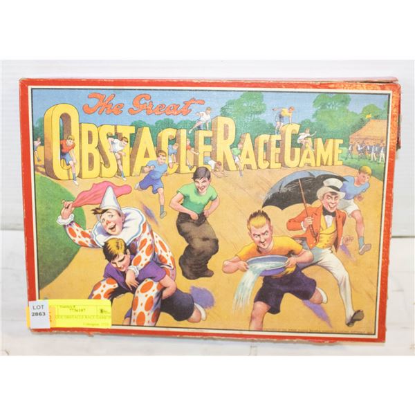 ANTIQUE OBSTACLE RACE GAME IN BOX