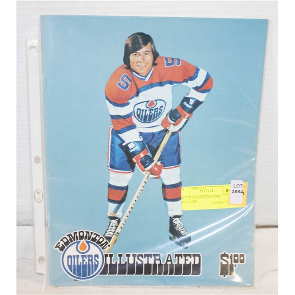 1975 OILERS PROGRAMME MAGAZINE