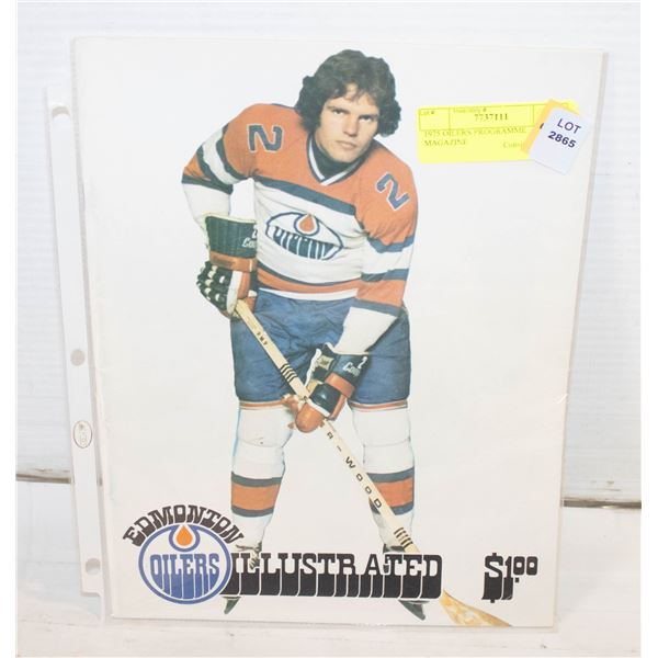 1975 OILERS PROGRAMME MAGAZINE