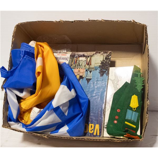 1967 CANADA FLAGS DISNEY BOOKS ETC LOT