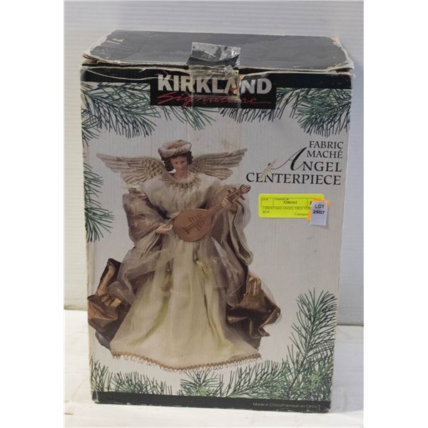 CHRISTMAS ANGEL TREE TOPPER W BOX