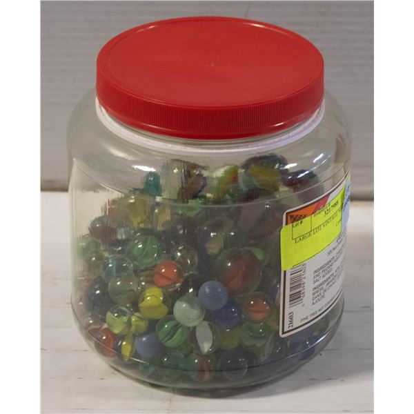 LARGE LOT VINTAGE MARBLES
