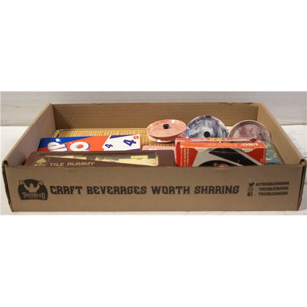 CRIB BOARD/ TILE RUMMY & CARD GAMES