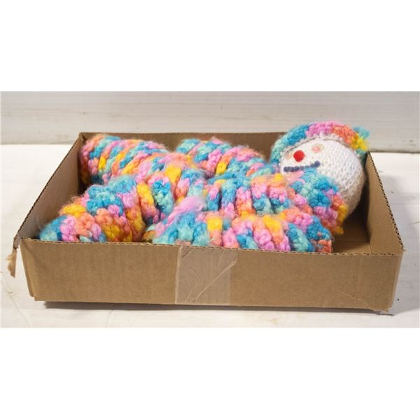 15" KNITTED CLOWN WITH BELLS