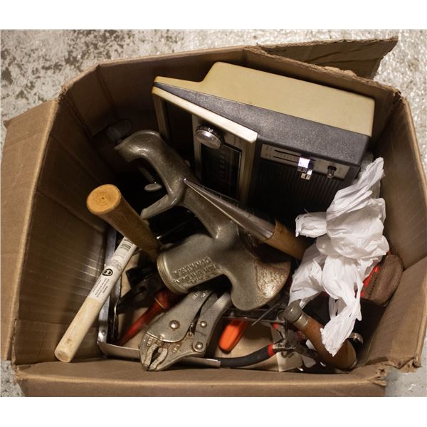 BOX ASSORTED TOOLS AND MORE
