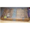 Image 1 : VINTAGE WOOD TRUNK 14x30x6 INCH