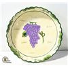 Image 1 : 14 INCH WIDE TERRA COTA WITH GRAPES DESIGN