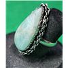 Image 2 : 19)  NATURAL PEAR SHAPED LARIMAR SIZE 5.25 RING WI