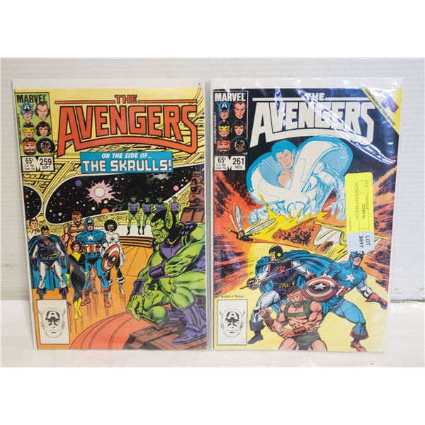 AVENGERS #259 & 261