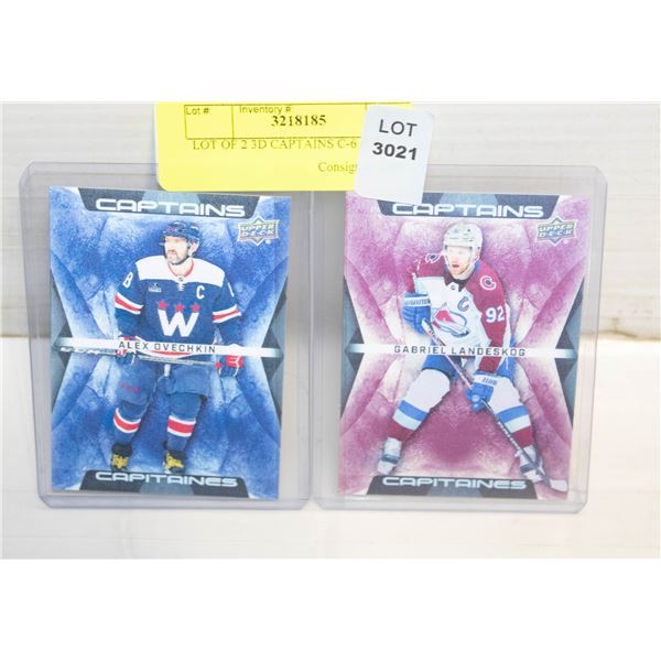 LOT OF 2 3D CAPTAINS C-6 & C-5