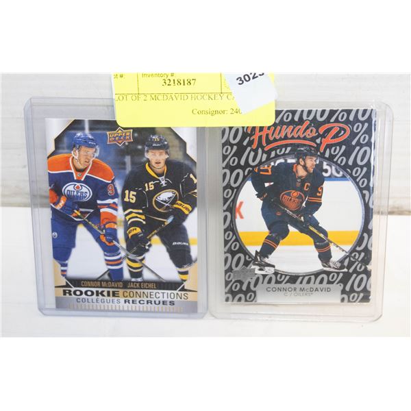 LOT OF 2 MCDAVID HOCKEY CARDS