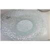 Image 1 : 2) BUBBLE GLASS 12" X 17" PLATTER, HAS A SUBTLE